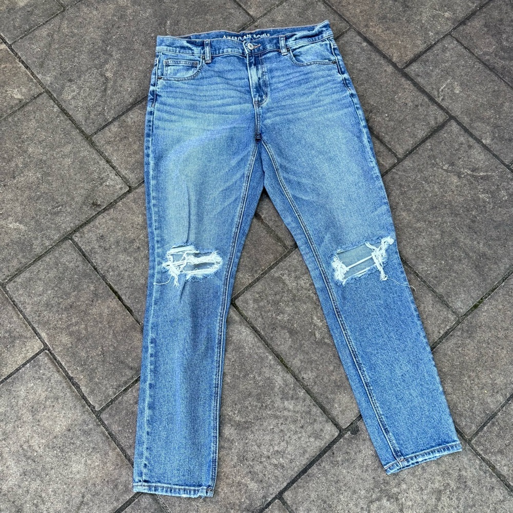 American Eagle 90s Skinny Jeans 12 Short